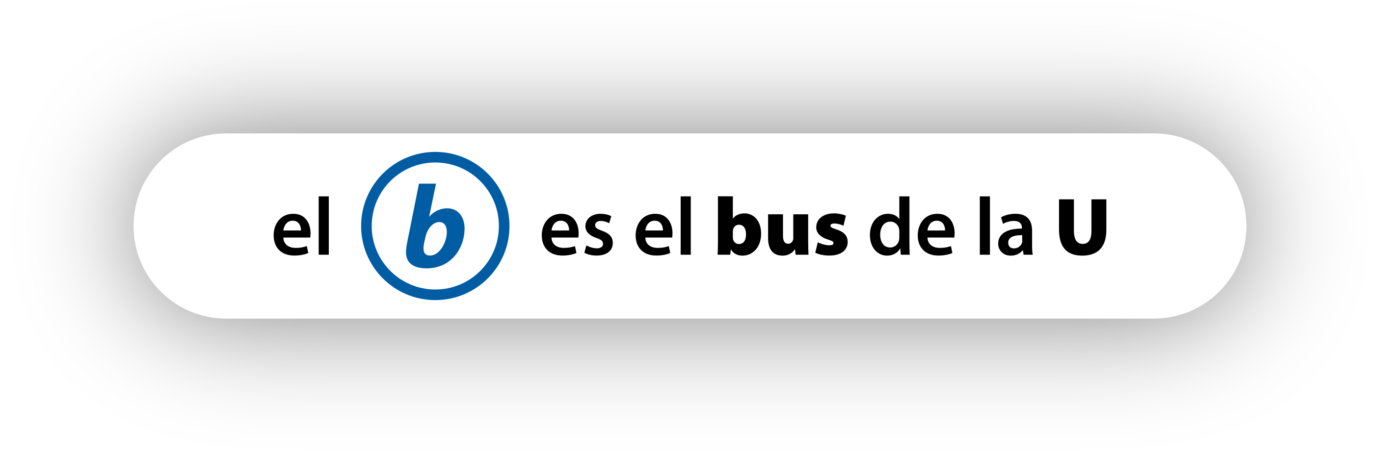 Rótulo el b es el bus de la U